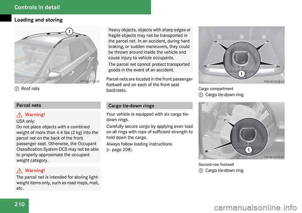 MERCEDES-BENZ ML63AMG 2009 W164 Owners Manual 