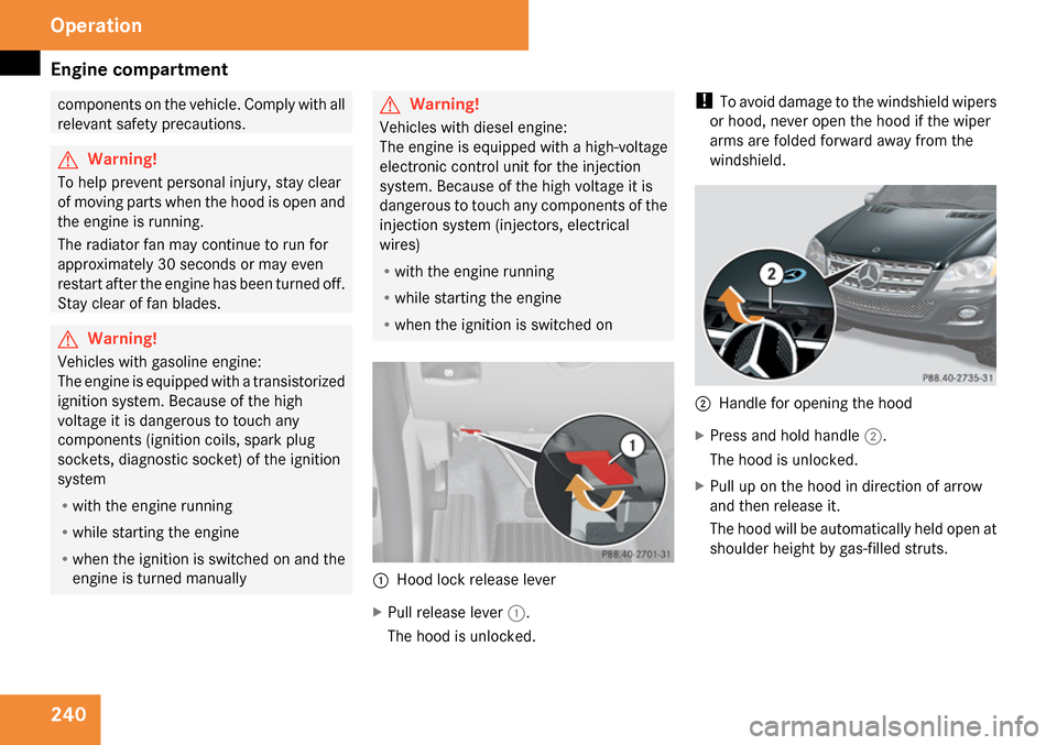 MERCEDES-BENZ ML63AMG 2009 W164 Owners Manual 