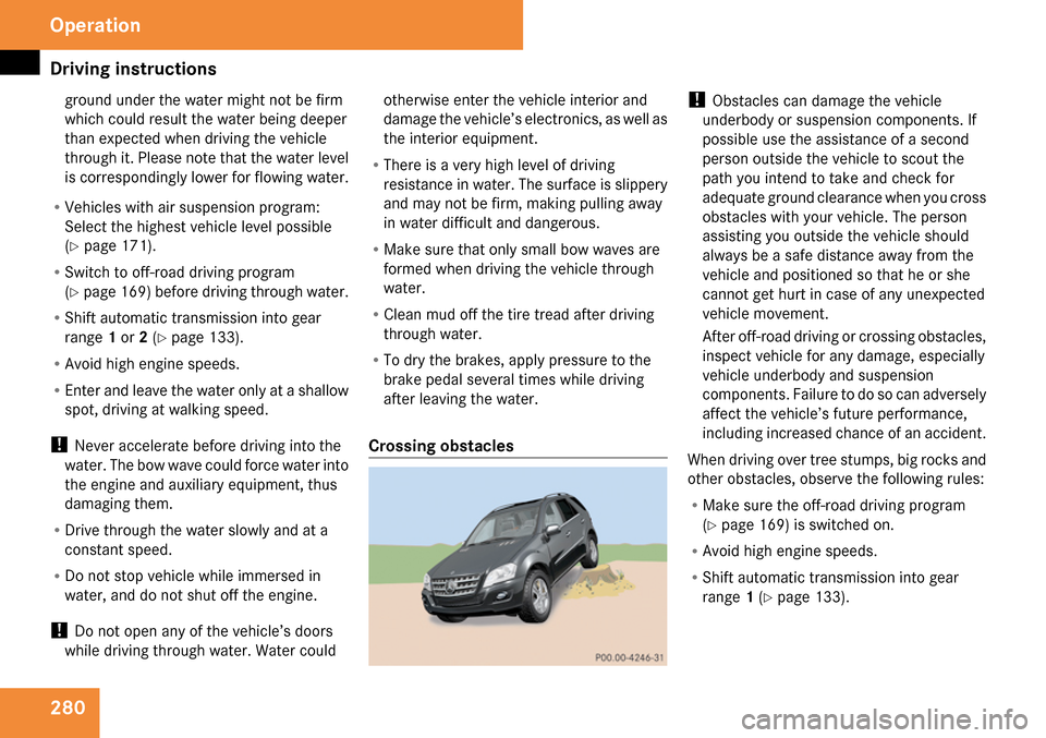 MERCEDES-BENZ ML63AMG 2009 W164 Owners Manual 