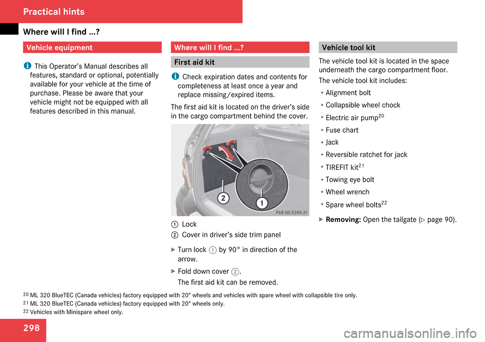 MERCEDES-BENZ ML63AMG 2009 W164 Owners Manual 