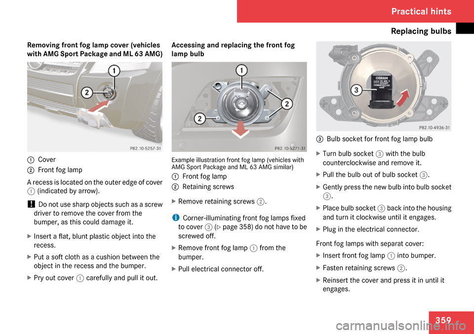 MERCEDES-BENZ ML63AMG 2009 W164 Owners Manual 