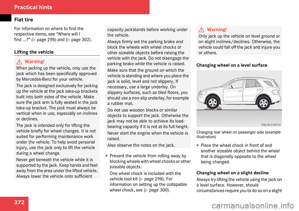 MERCEDES-BENZ ML63AMG 2009 W164 Owners Manual 