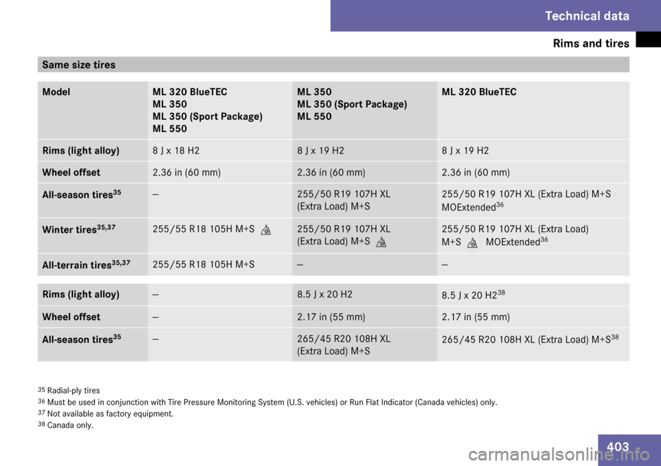 MERCEDES-BENZ ML63AMG 2009 W164 Owners Manual 
