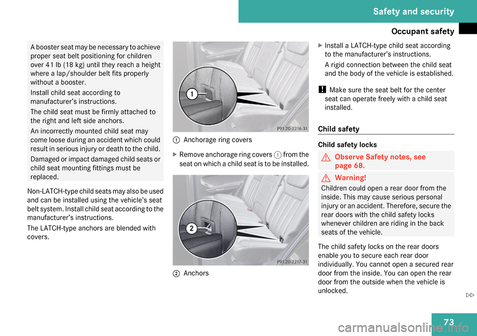 MERCEDES-BENZ ML320 2009 W164 Owners Manual 