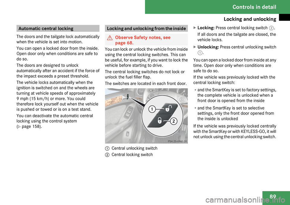 MERCEDES-BENZ ML320 2009 W164 Owners Manual 