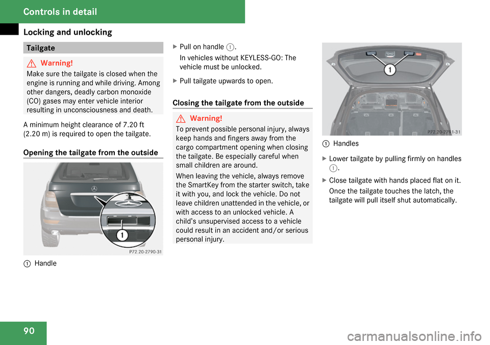 MERCEDES-BENZ ML320 2009 W164 Owners Manual 
