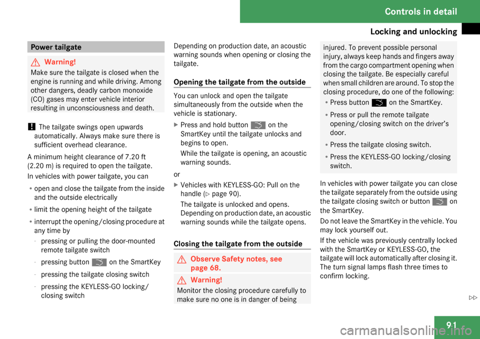 MERCEDES-BENZ ML320 2009 W164 Owners Manual 