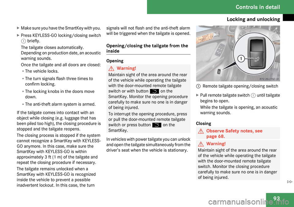 MERCEDES-BENZ ML320 2009 W164 Owners Manual 