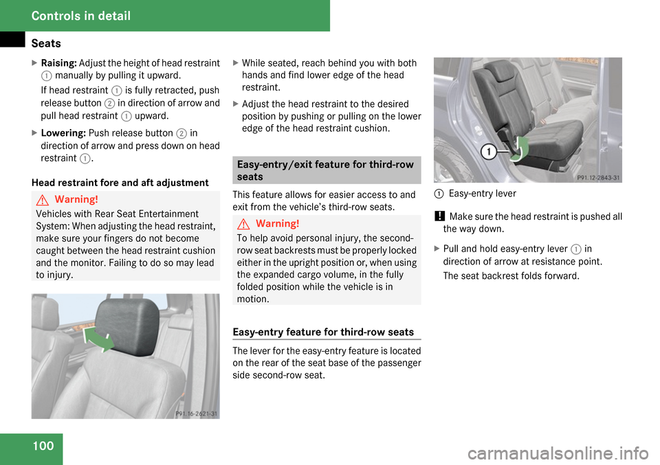 MERCEDES-BENZ GL320 2009 X164 Owners Manual 