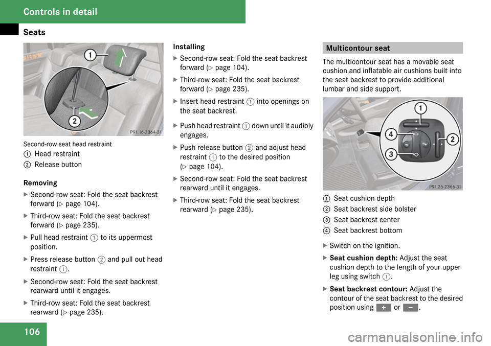 MERCEDES-BENZ GL320 2009 X164 Owners Manual 