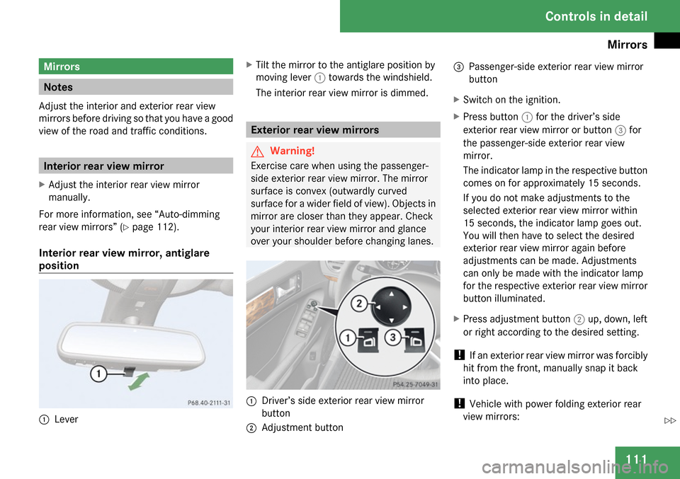 MERCEDES-BENZ GL320 2009 X164 Owners Manual 