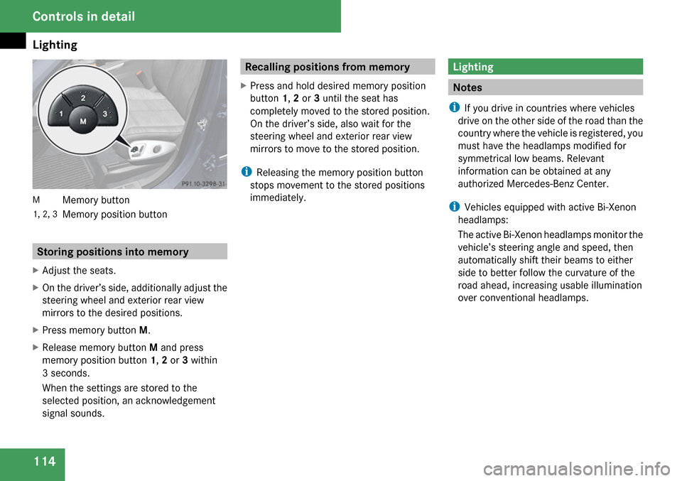 MERCEDES-BENZ GL320 2009 X164 Owners Manual 