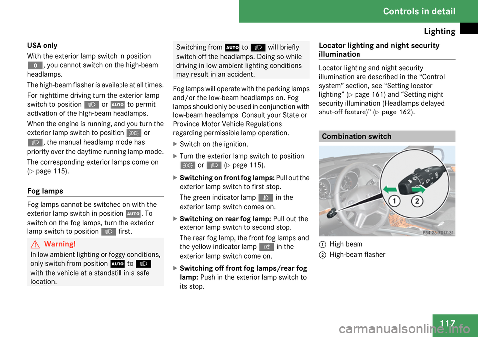 MERCEDES-BENZ GL320 2009 X164 Owners Manual 