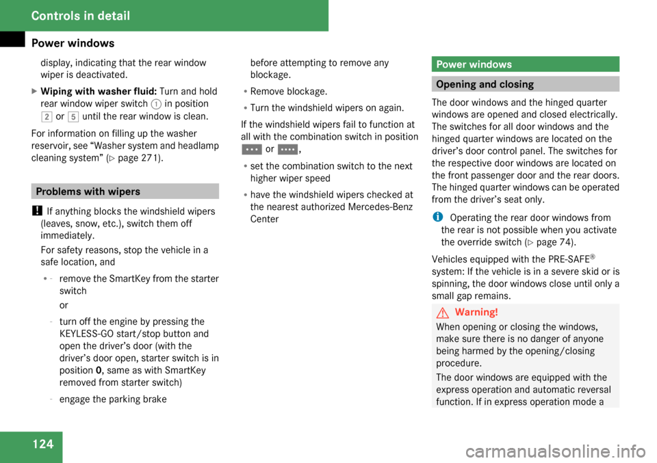 MERCEDES-BENZ GL320 2009 X164 Owners Manual 
