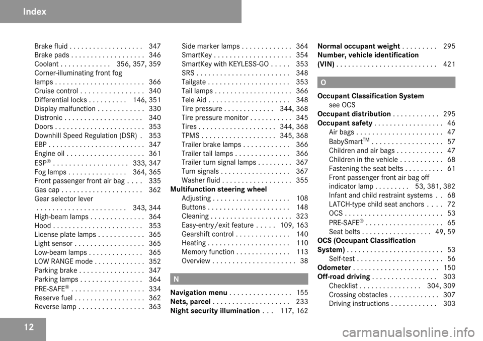 MERCEDES-BENZ GL320 2009 X164 Owners Manual 
