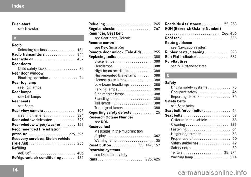 MERCEDES-BENZ GL320 2009 X164 Owners Manual 