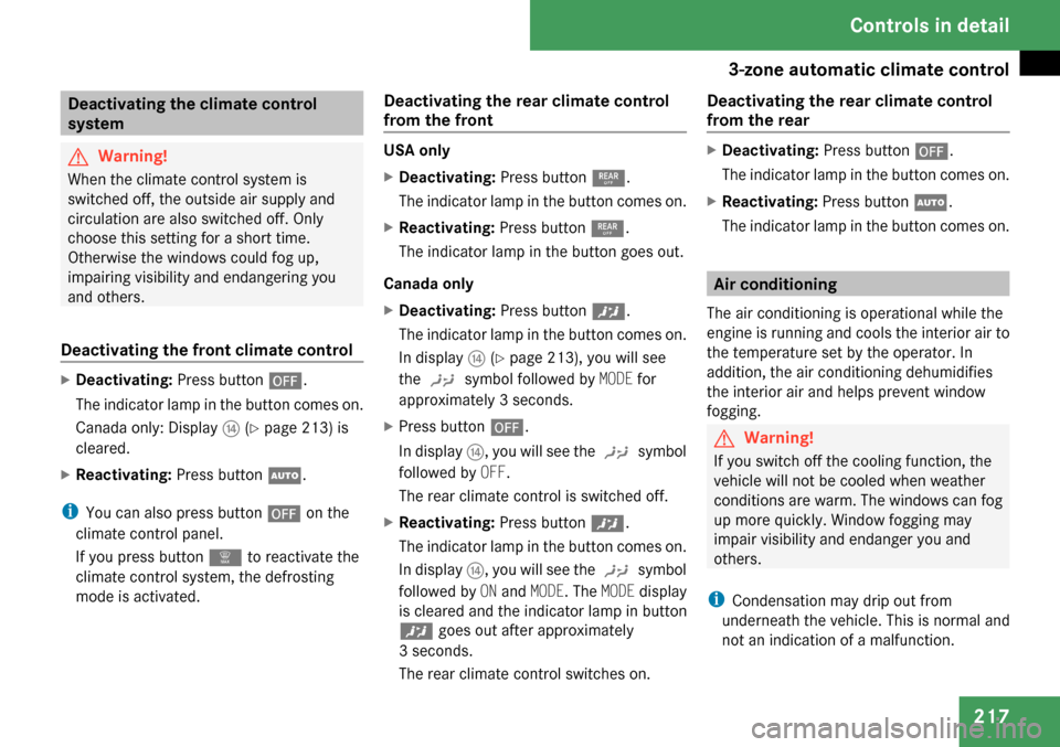 MERCEDES-BENZ GL320 2009 X164 Owners Manual 