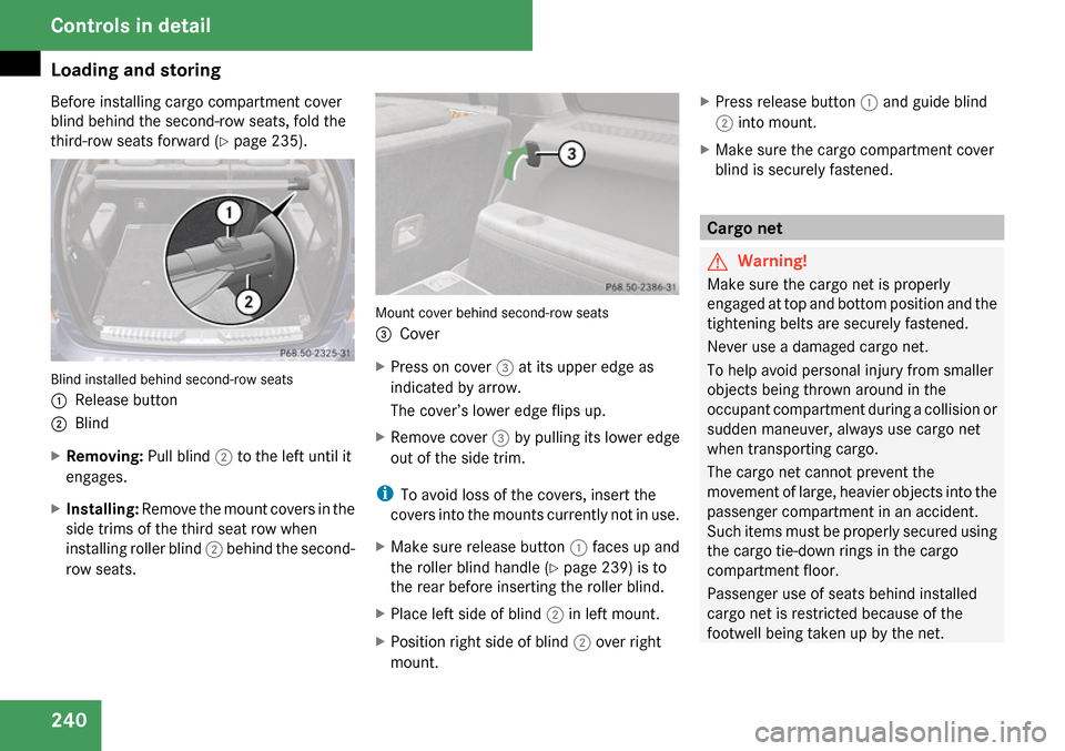 MERCEDES-BENZ GL320 2009 X164 Owners Manual 