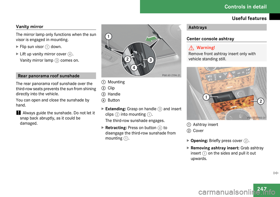 MERCEDES-BENZ GL320 2009 X164 Owners Manual 