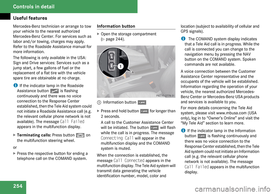 MERCEDES-BENZ GL320 2009 X164 Owners Manual 