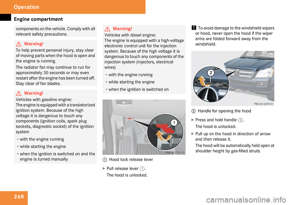 MERCEDES-BENZ GL320 2009 X164 Owners Manual 