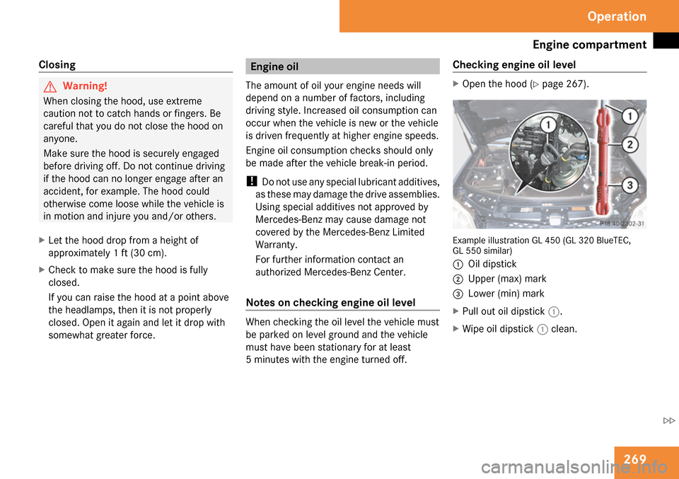 MERCEDES-BENZ GL320 2009 X164 Owners Manual 