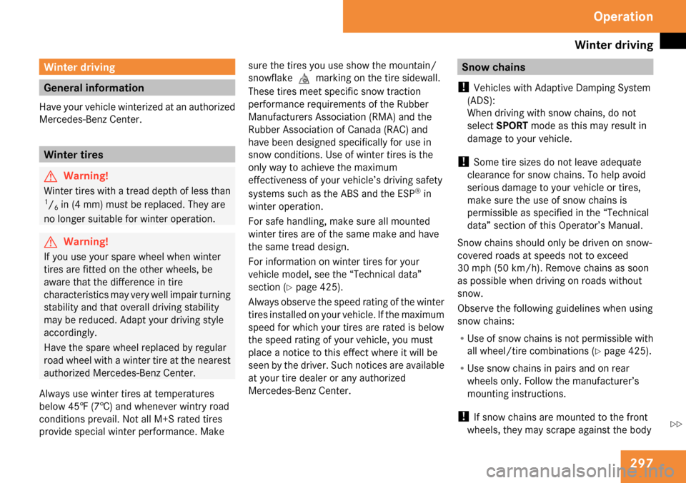 MERCEDES-BENZ GL320 2009 X164 Owners Manual 