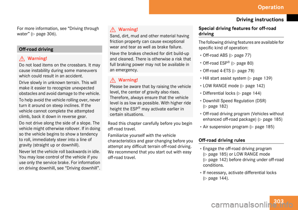 MERCEDES-BENZ GL320 2009 X164 Owners Manual 