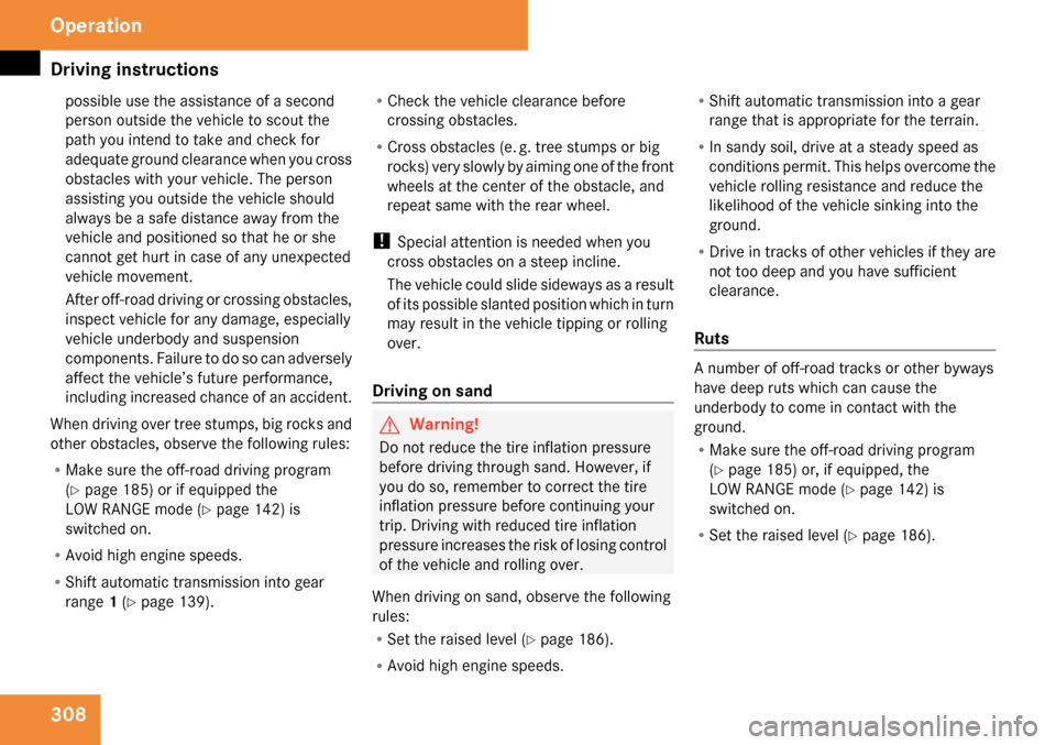 MERCEDES-BENZ GL320 2009 X164 Owners Manual 