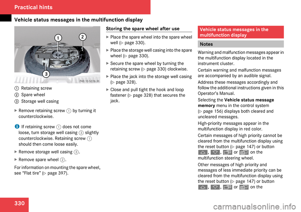 MERCEDES-BENZ GL320 2009 X164 Owners Manual 