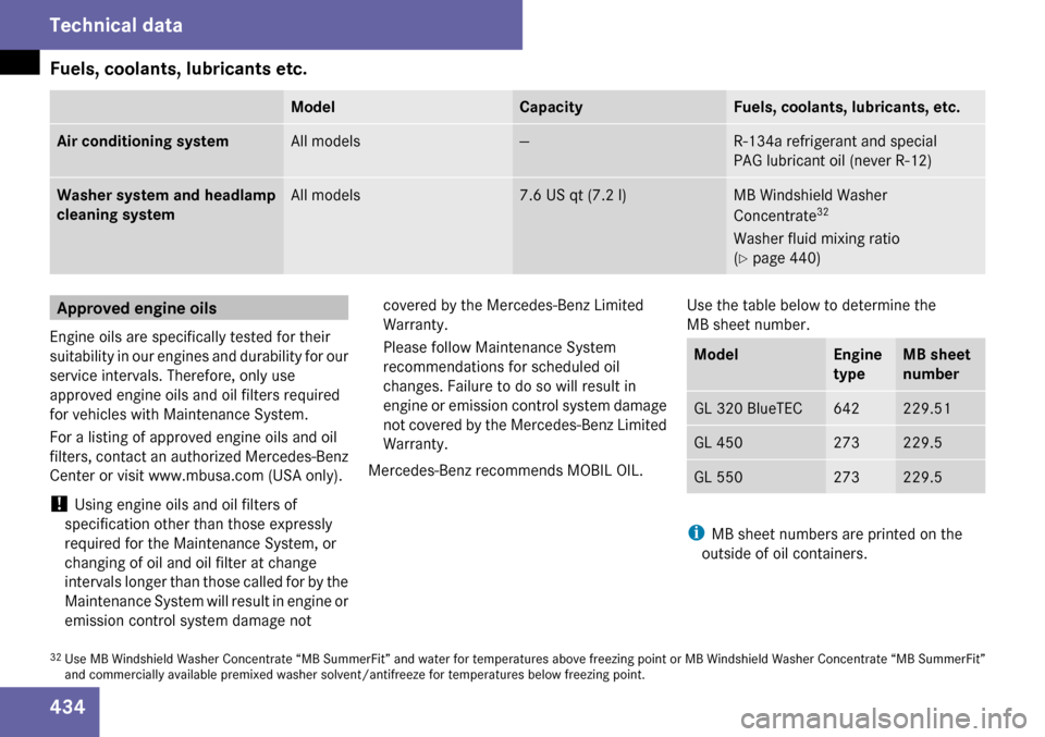 MERCEDES-BENZ GL320 2009 X164 Owners Manual 