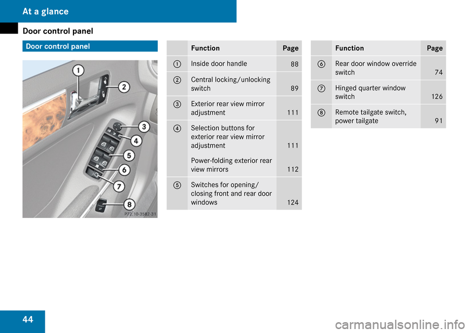 MERCEDES-BENZ GL320 2009 X164 Owners Manual 