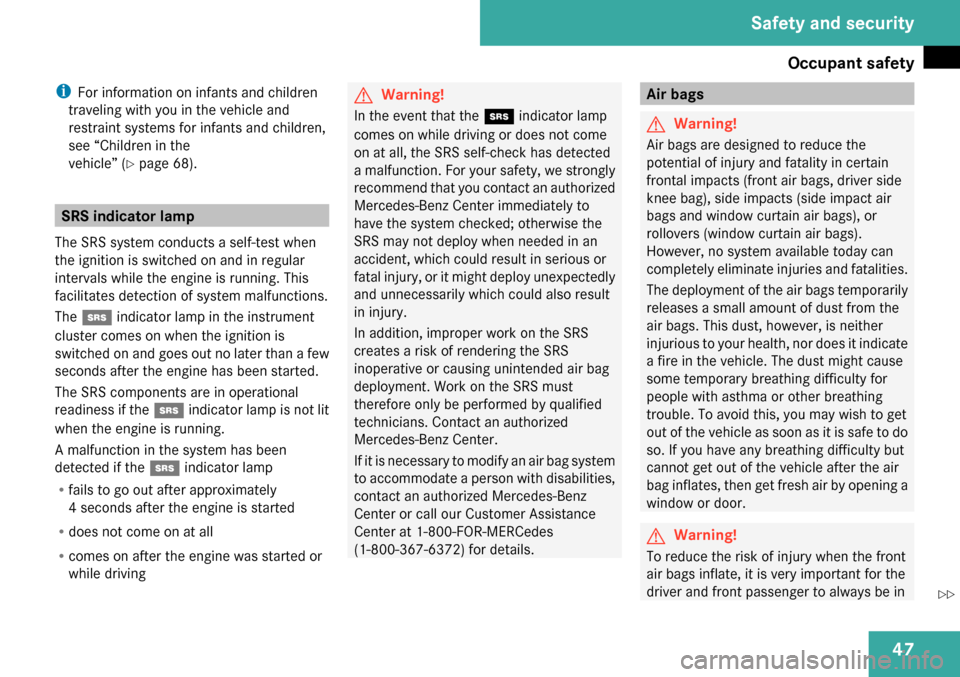 MERCEDES-BENZ GL320 2009 X164 Owners Manual 