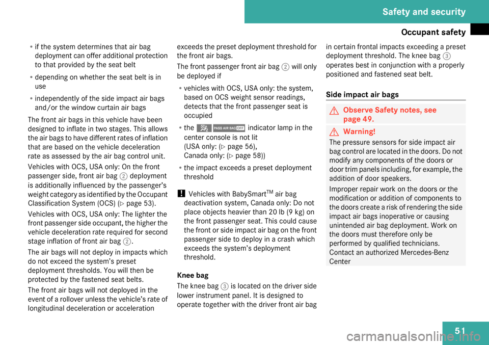 MERCEDES-BENZ GL320 2009 X164 Owners Manual 