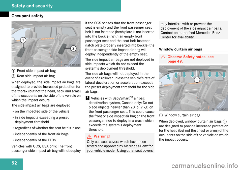 MERCEDES-BENZ GL320 2009 X164 Owners Manual 