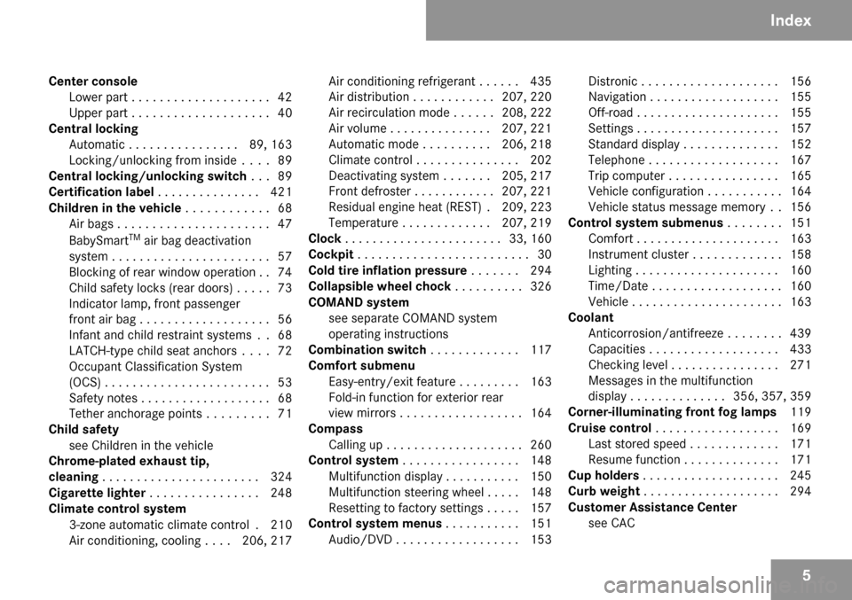 MERCEDES-BENZ GL320 2009 X164 Owners Manual 