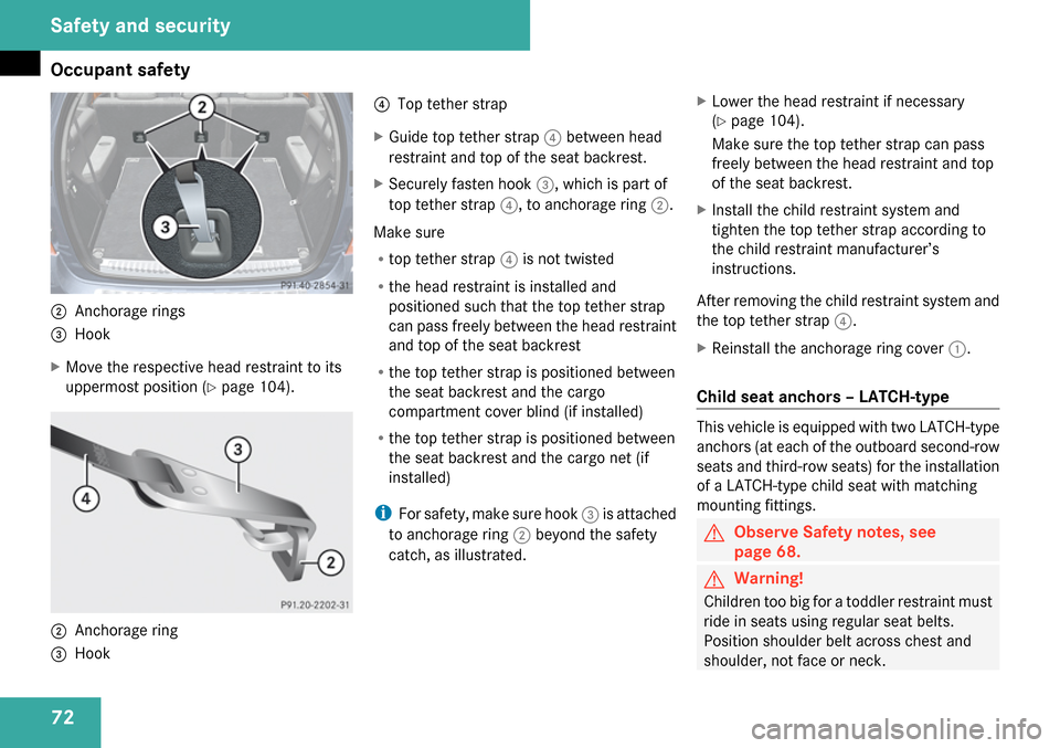 MERCEDES-BENZ GL320 2009 X164 Owners Manual 