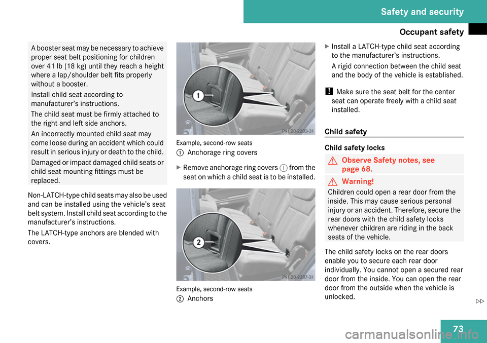 MERCEDES-BENZ GL320 2009 X164 Owners Manual 