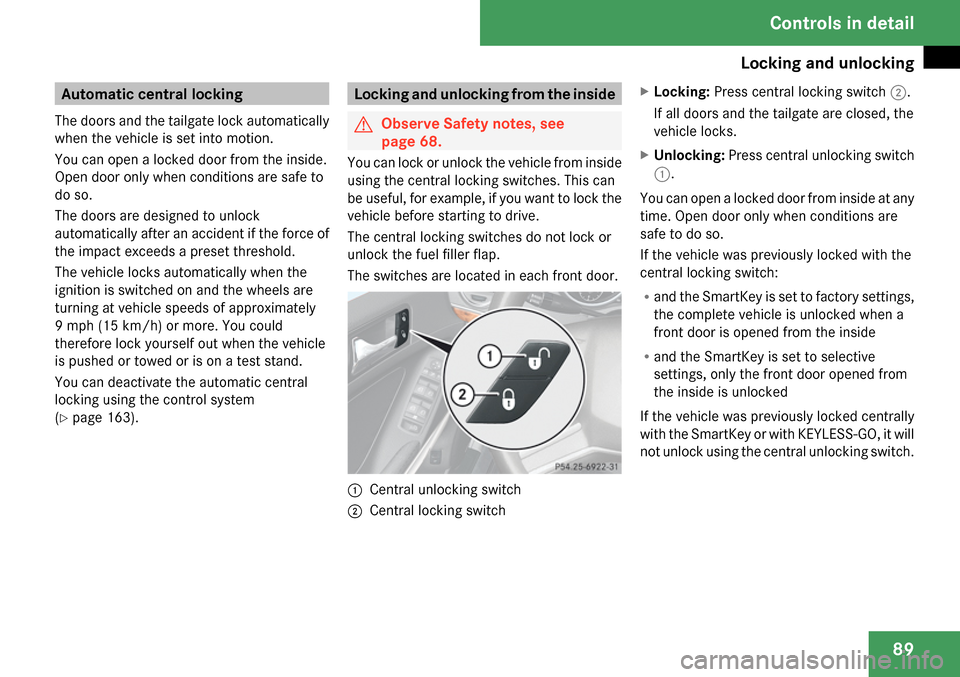 MERCEDES-BENZ GL320 2009 X164 Owners Manual 