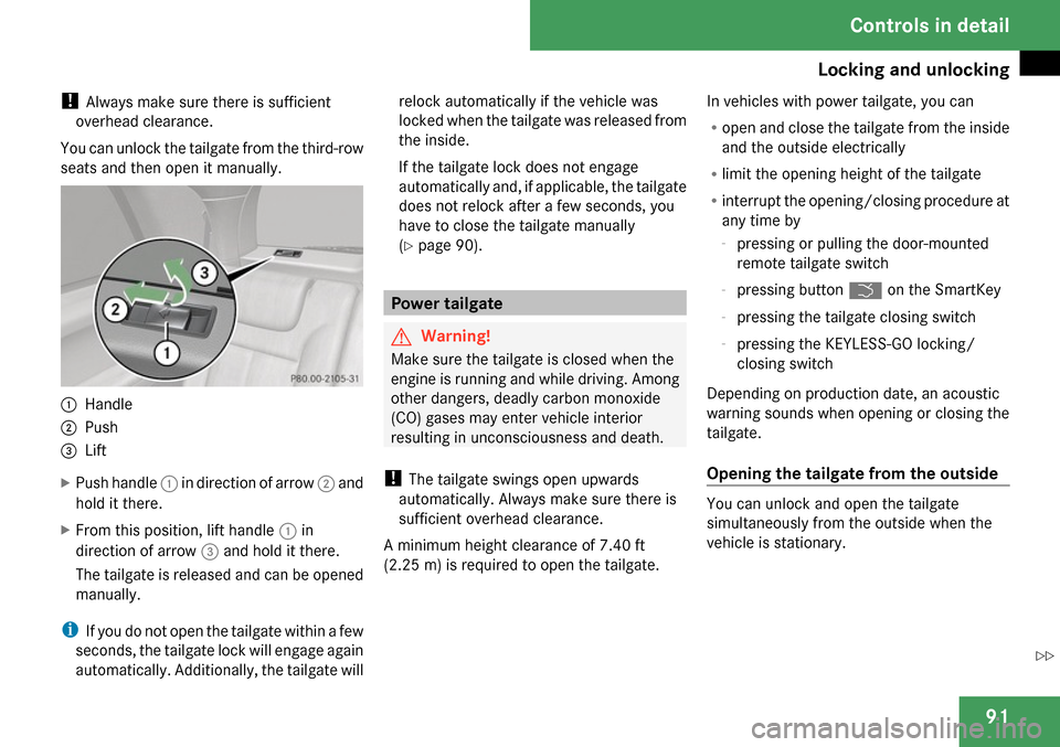 MERCEDES-BENZ GL320 2009 X164 Owners Manual 