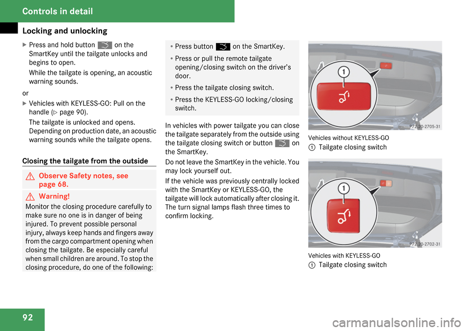 MERCEDES-BENZ GL320 2009 X164 Owners Manual 