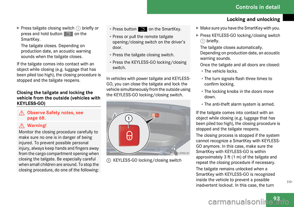 MERCEDES-BENZ GL320 2009 X164 Owners Manual 