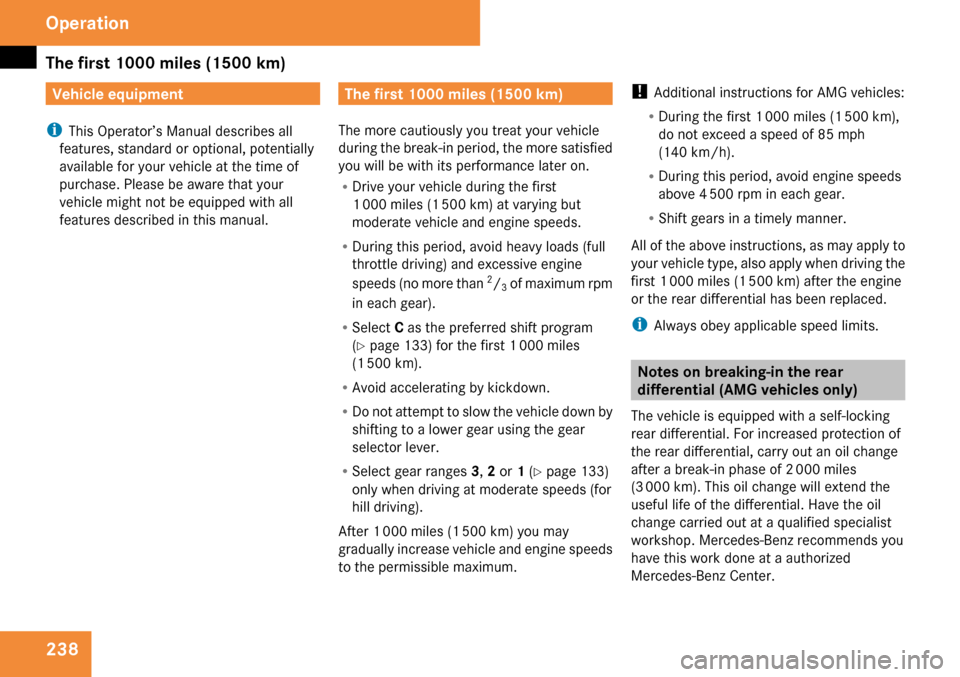 MERCEDES-BENZ E63AMG 2009 W211 Owners Manual 
