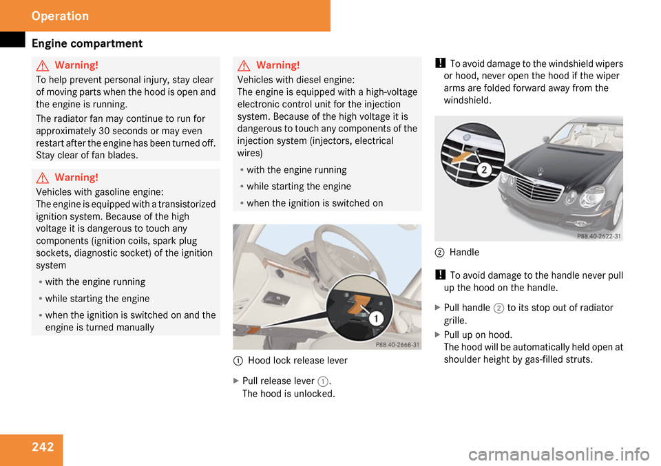 MERCEDES-BENZ E63AMG 2009 W211 Owners Manual 