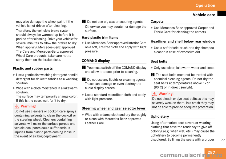 MERCEDES-BENZ E63AMG 2009 W211 Owners Manual 