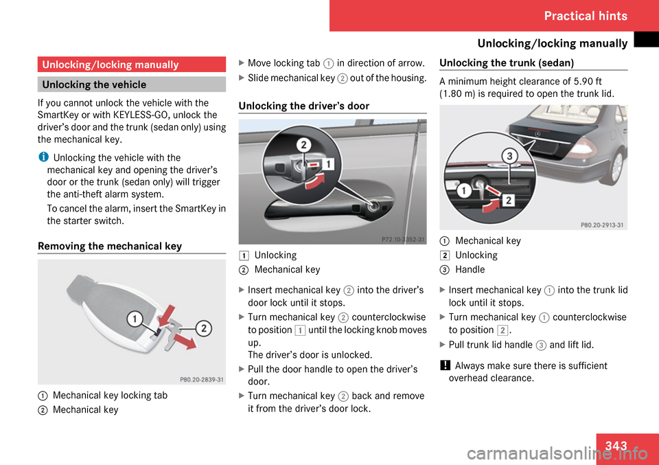 MERCEDES-BENZ E63AMG 2009 W211 Owners Manual 