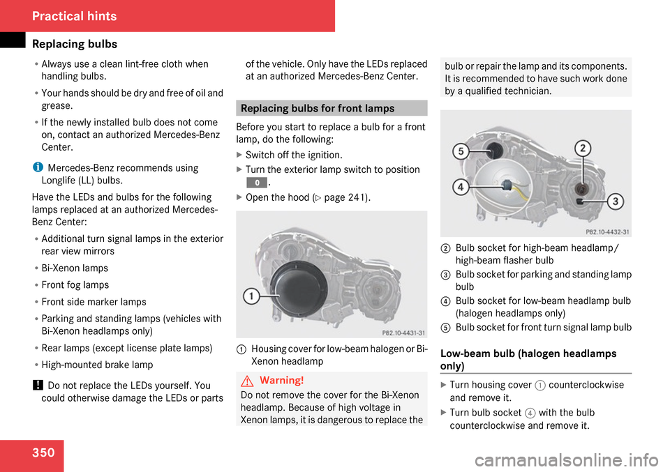 MERCEDES-BENZ E63AMG 2009 W211 Owners Manual 