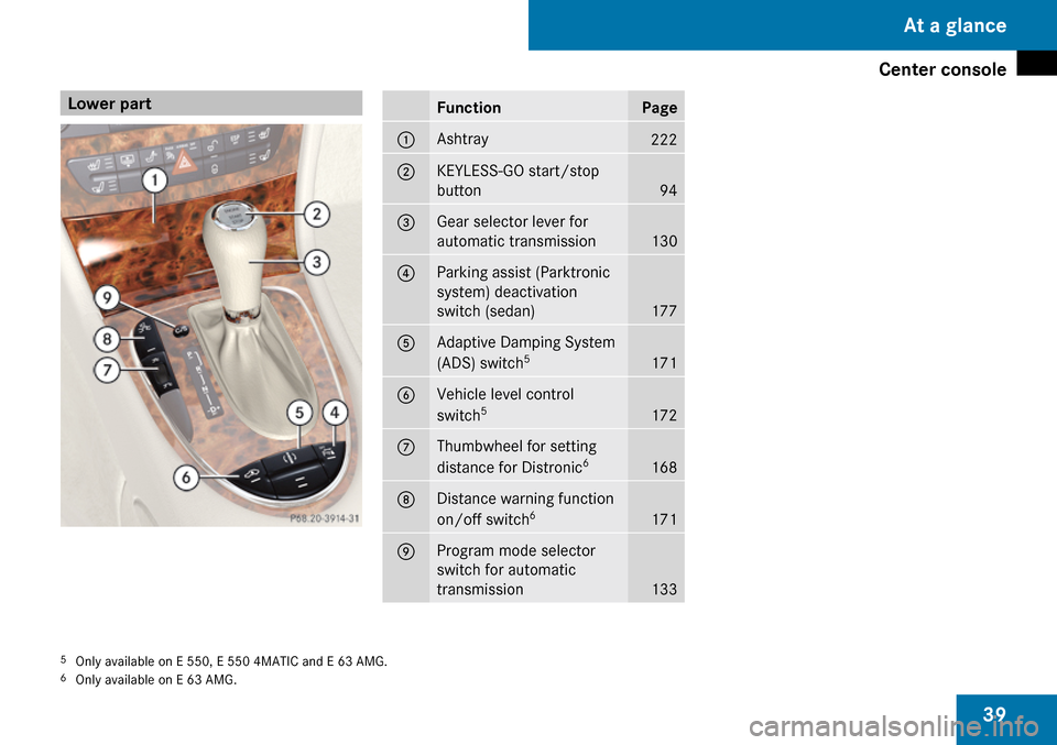 MERCEDES-BENZ E63AMG 2009 W211 Owners Manual 
