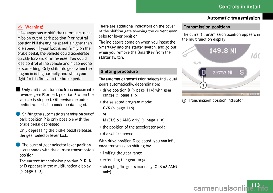 MERCEDES-BENZ CLS63AMG 2009 W219 Owners Manual 