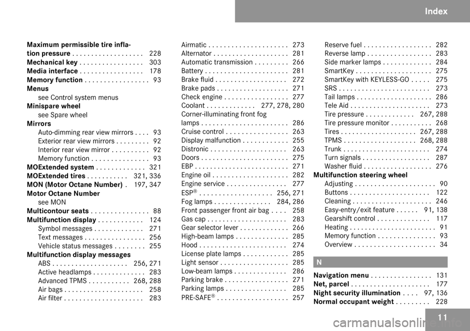 MERCEDES-BENZ CLS63AMG 2009 W219 Owners Manual 